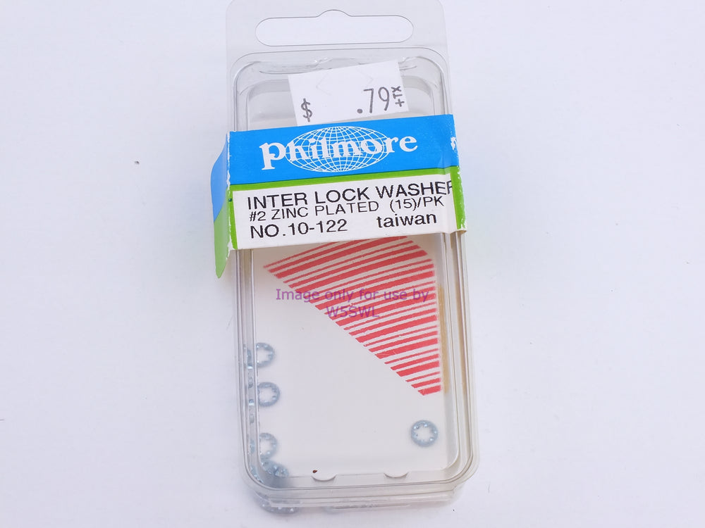 Philmore 10-122 Inter Lock Washer #2 Zinc Plated 15Pk (bin101) - Dave's Hobby Shop by W5SWL