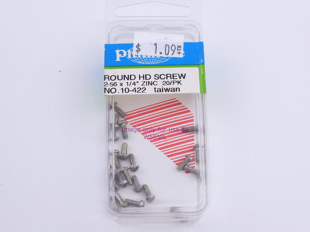 Philmore 10-422 Round HD Screw 2-56 x 1/4" Zinc 20Pk (bin101) - Dave's Hobby Shop by W5SWL