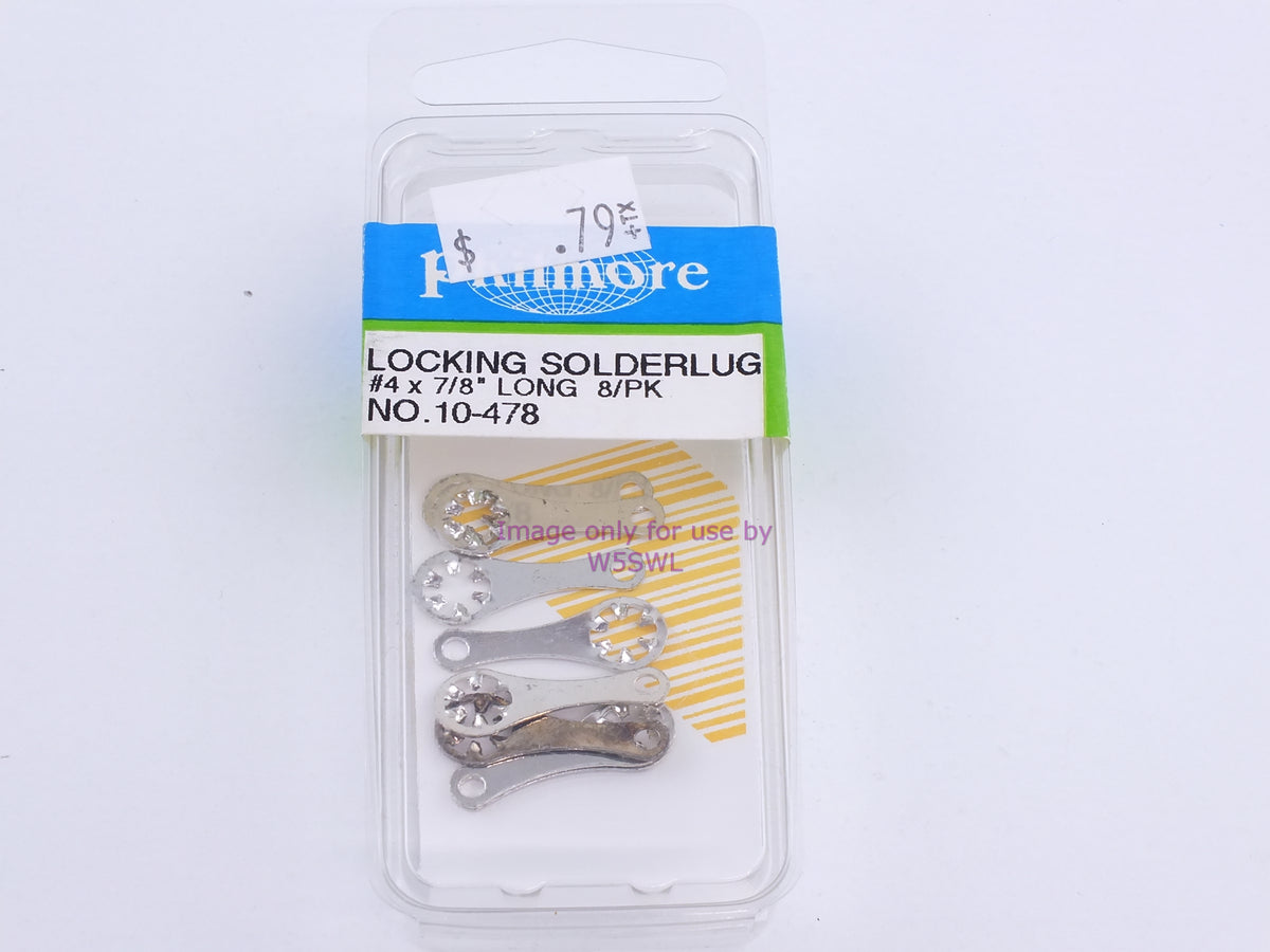 Philmore 10-478 Locking Solder Lug #4 x 7/8" Long 8Pk (bin99) - Dave's Hobby Shop by W5SWL