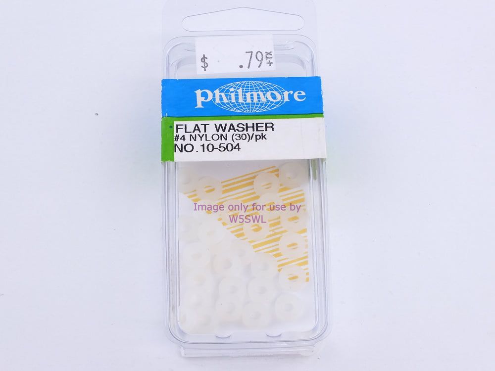 Philmore 10-504 Flat Washer #4 Nylon 30Pk (bin99) - Dave's Hobby Shop by W5SWL