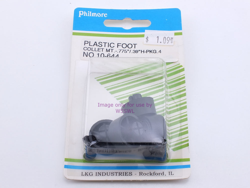 Philmore 10-644 Plastic Foot Collet Mt.-.775"/.39"H-PKG.4 (bin28) - Dave's Hobby Shop by W5SWL