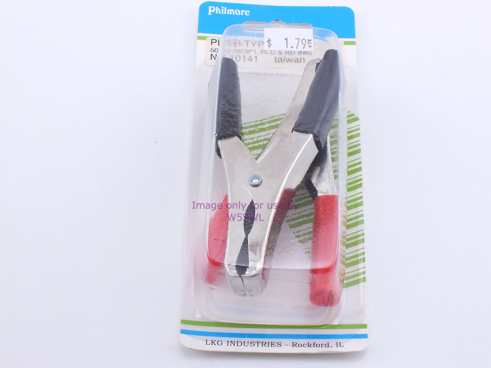 Philmore 10141 Plier-Type Clip 50A/3-29/32"L-BLD & RD Insl. (bin43) - Dave's Hobby Shop by W5SWL