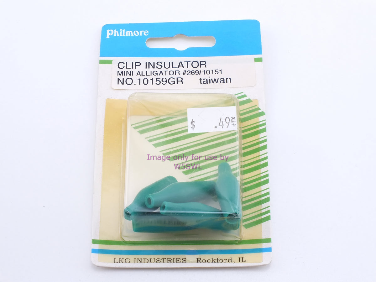 Philmore 10159GR Clip Insulator Mini Alligator #269/10151 (bin41) - Dave's Hobby Shop by W5SWL