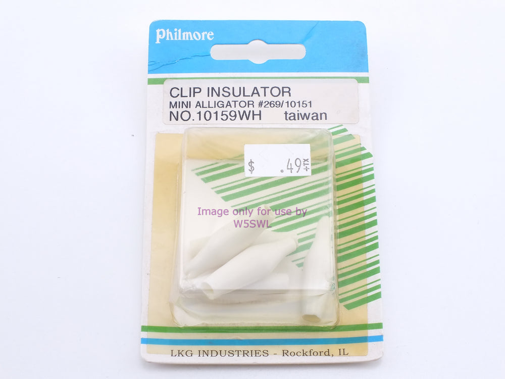 Philmore 10159WH Clip Insulator Mini Alligator #269/10151 (bin41) - Dave's Hobby Shop by W5SWL