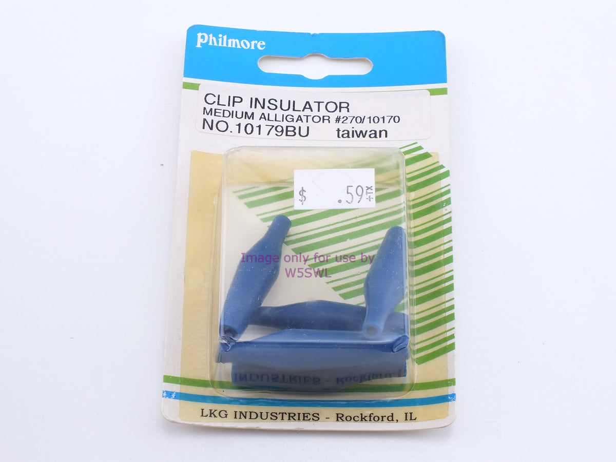 Philmore 10179BU Clip Insulator Medium Alligator #270/10170 (bin40) - Dave's Hobby Shop by W5SWL