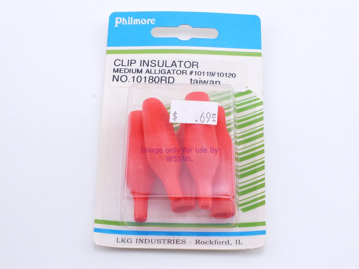 Philmore 10180RD Clip Insulator Medium Alligator #10119/10120 (bin40) - Dave's Hobby Shop by W5SWL