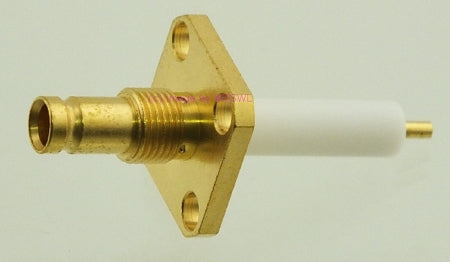 Din 1.0/2.3 Straight Flanged Jack Connector DC-10 GHz Amphenol - Dave's Hobby Shop by W5SWL
