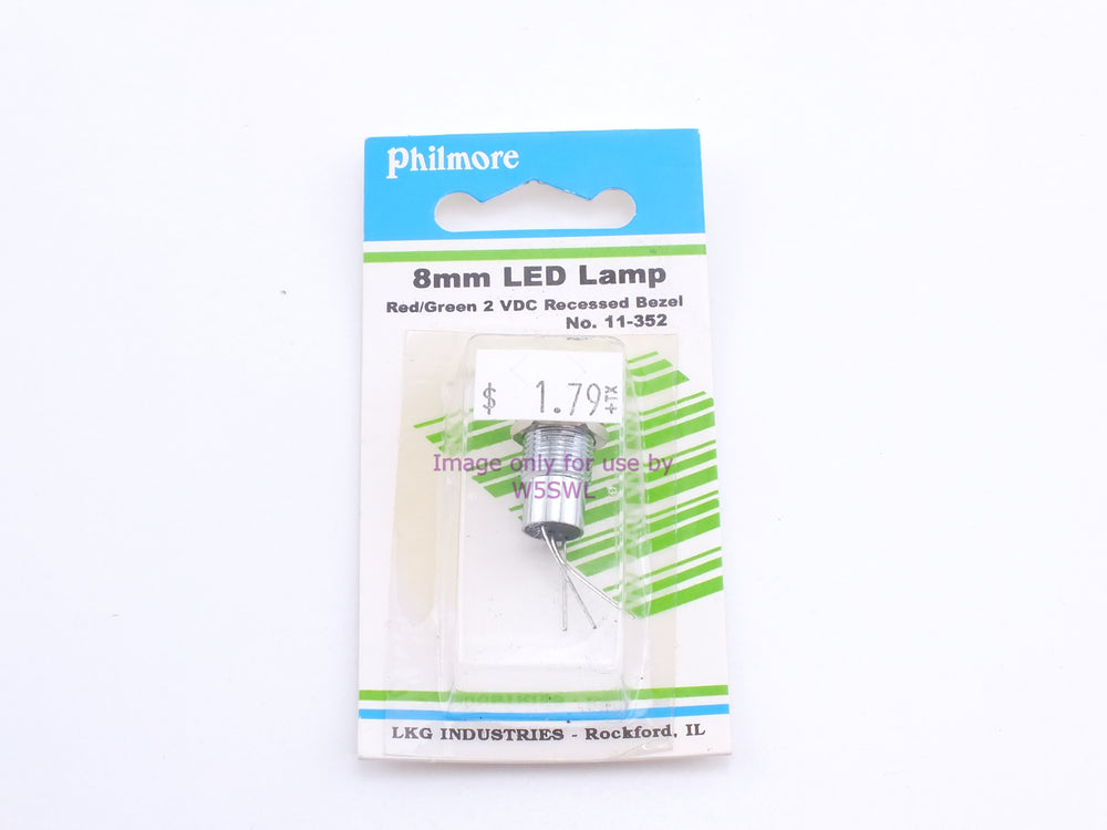 Philmore 11-352 8mm LED Lamp Red/Green 2VDC Bezel (bin52) - Dave's Hobby Shop by W5SWL