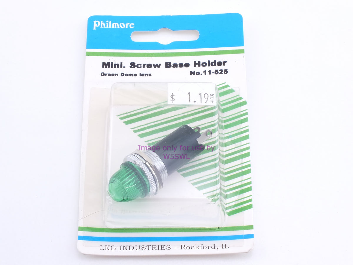 Philmore 11-525 Mini Screw Base Holder Green Dome Lens (bin55) - Dave's Hobby Shop by W5SWL