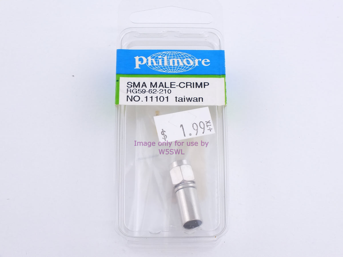 Philmore 11101 SMA Male-Crimp RG59-62-210 (bin86) - Dave's Hobby Shop by W5SWL
