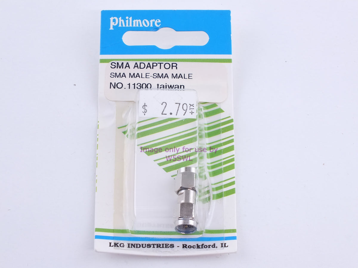 Philmore 11300 SMA Adaptor SMA Male-SMA Male (bin101) - Dave's Hobby Shop by W5SWL