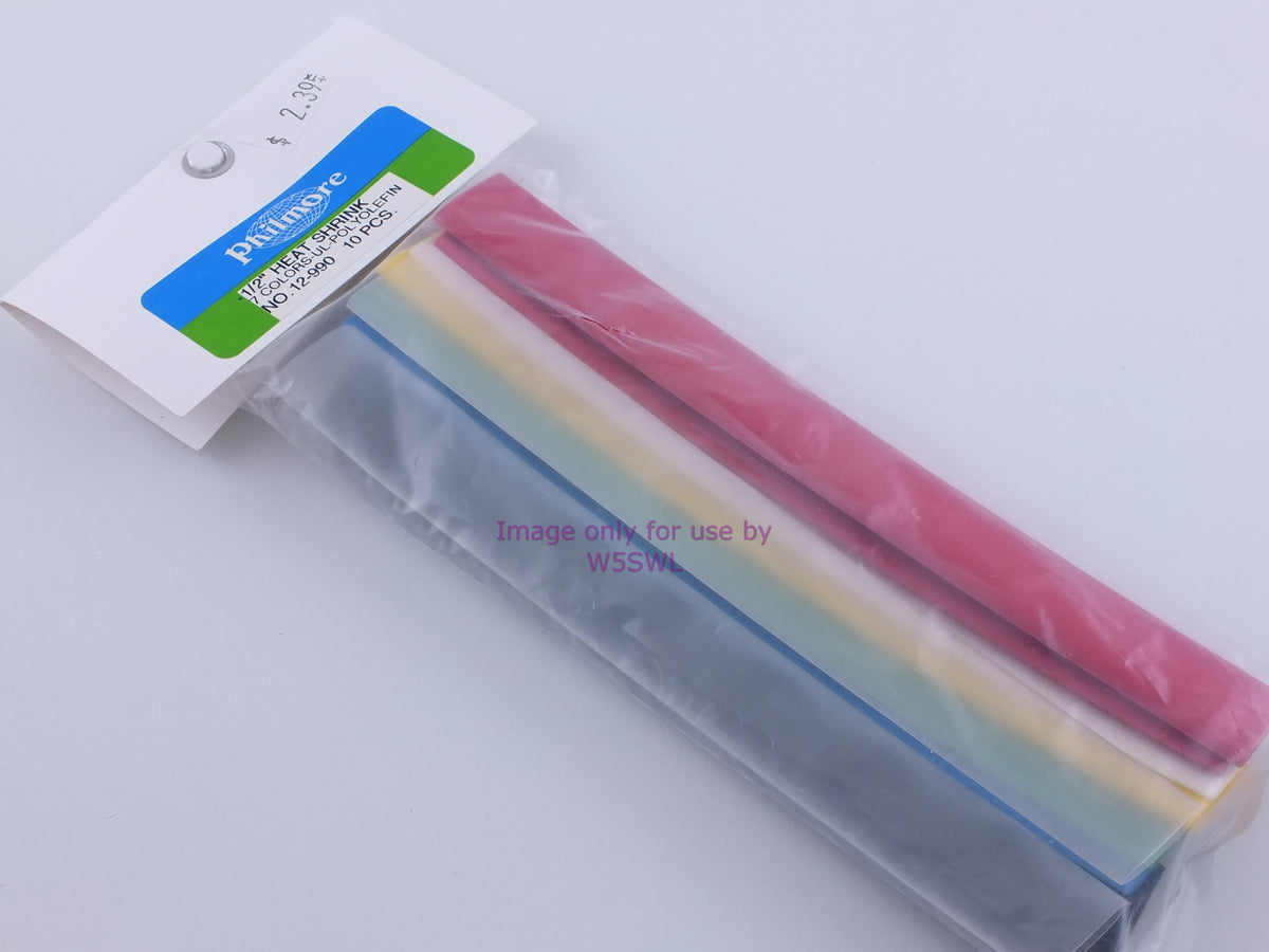 Philmore 12-990 1/2" Heat Shrink 7 Colors Polyolefin (bin68) - Dave's Hobby Shop by W5SWL