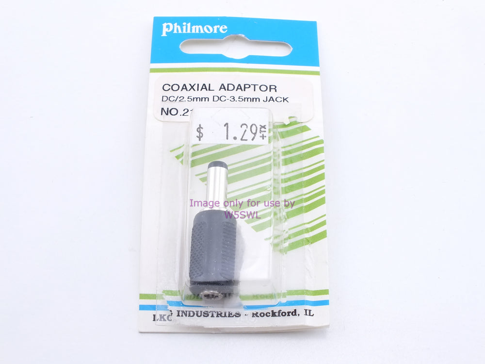 Philmore 218 Coaxial Adaptor DC/2.5mm DC-3.5mm Jack (bin33) - Dave's Hobby Shop by W5SWL