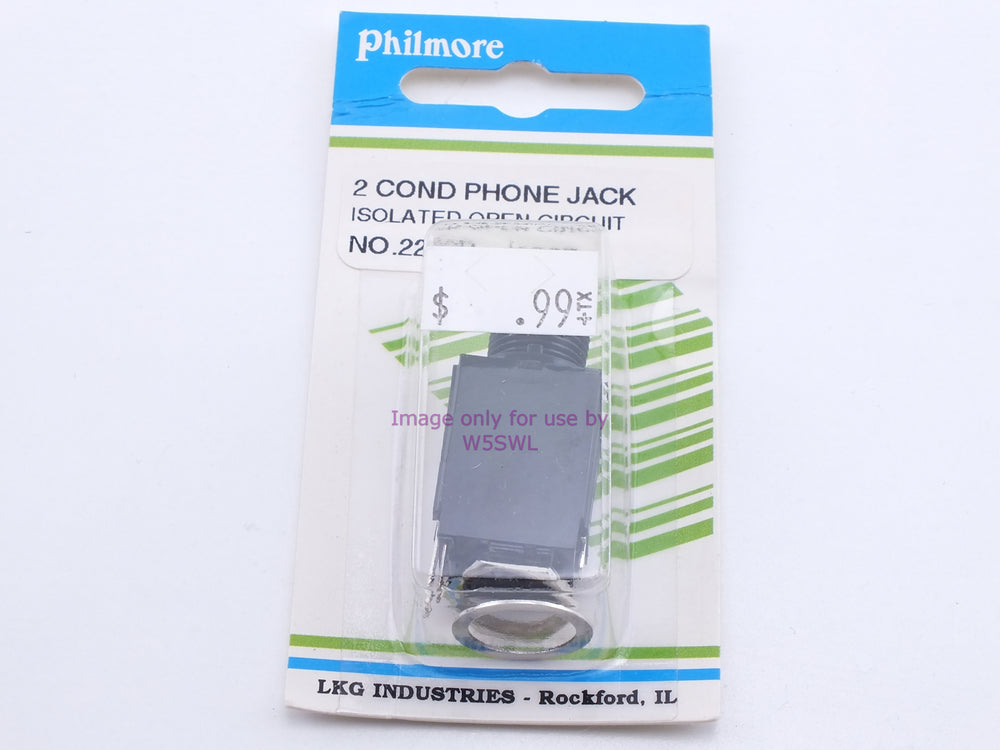 Philmore 2280P 2 Cond Phone Jack Isolated-Open Circuit (bin32) - Dave's Hobby Shop by W5SWL
