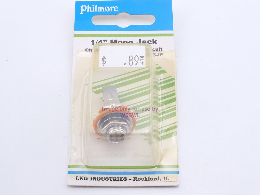 Philmore 2283JP 1/4" Mono Jack Chassis Mount-Open Circuit (bin32) - Dave's Hobby Shop by W5SWL