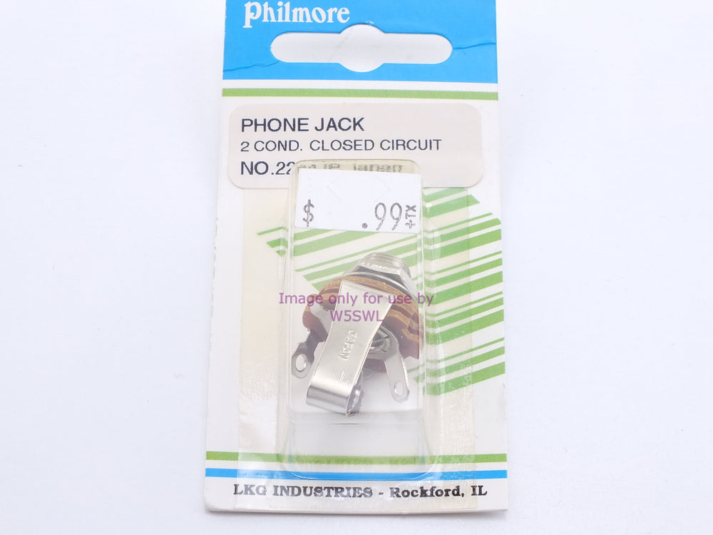 Philmore 2284JP Phone Jack 2 Cond Closed Circuit (bin32) - Dave's Hobby Shop by W5SWL