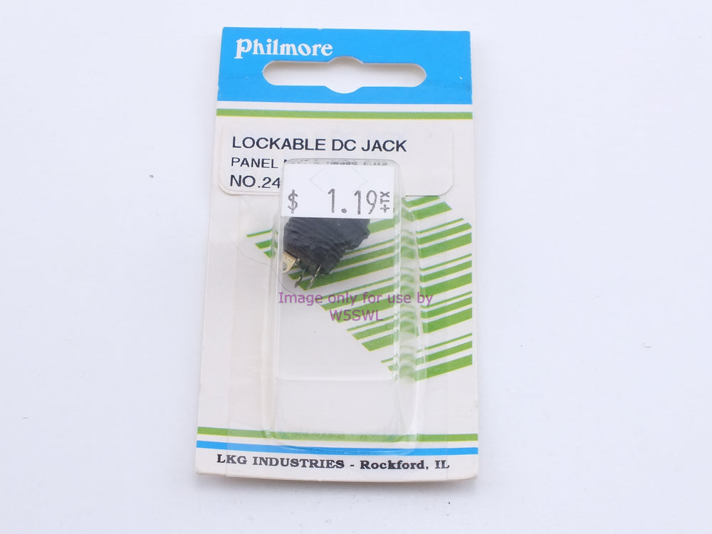 Philmore 2485 Lockable DC Jack Panel MT. 2.5MM Pin (bin31) - Dave's Hobby Shop by W5SWL