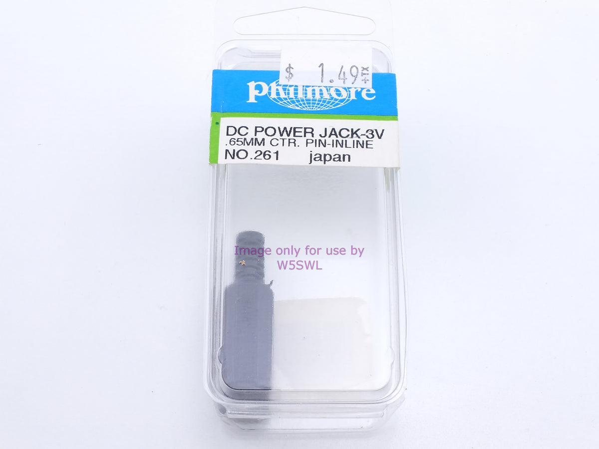 Philmore 261 DC Power Jack-3V .65MM CTR. Pin-Inline (bin31) - Dave's Hobby Shop by W5SWL