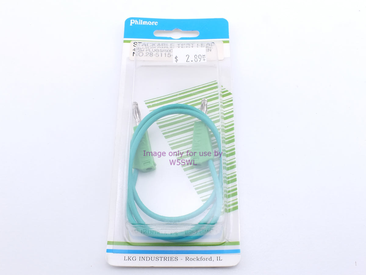 Philmore 28-5115-50 Stackable Test Lead 4mm Plugs/50CM Lead-Green (bin42) - Dave's Hobby Shop by W5SWL
