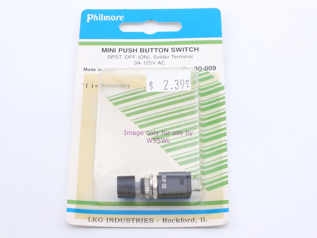 Philmore 30-009 Mini Push Button Switch SPST Off (On momentary) Solder 3A 125VAC (bin12) - Dave's Hobby Shop by W5SWL