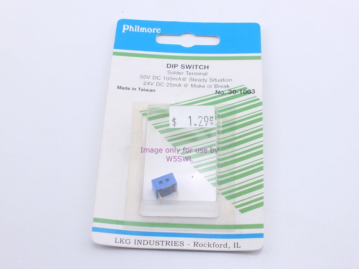 Philmore 30-1003 Dip Switch Solder 50VDC 100mA @ Steady Situation 24VDC 25mA@ Make Or Break (bin18) - Dave's Hobby Shop by W5SWL