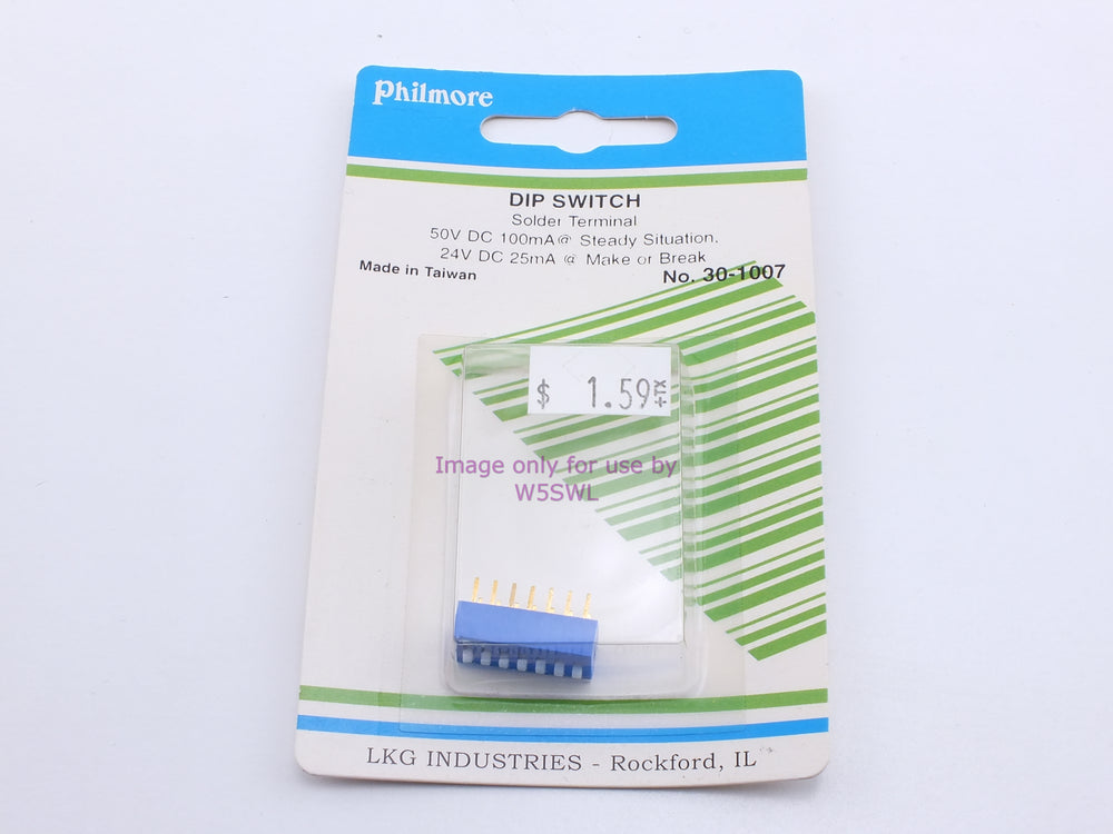 Philmore 30-1007 Dip Switch Solder 50VDC 100mA @ Steady Situation 24VDC 25mA@ Make Or Break (bin18) - Dave's Hobby Shop by W5SWL