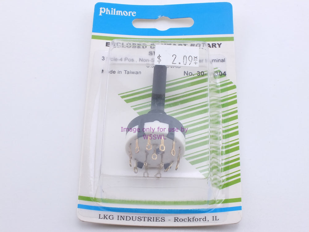 Philmore 30-15304 Enclosed Contact Rotary Switch 3 Pole-4 Pos. Non-Shorting Type Solder 0.3A-125VAC (bin25) - Dave's Hobby Shop by W5SWL