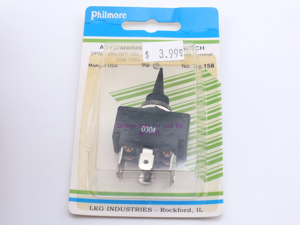 Philmore 30-158 Auto/Marine Toggle Switch DPDT On-Off-On 20A 125vac (bin15) - Dave's Hobby Shop by W5SWL