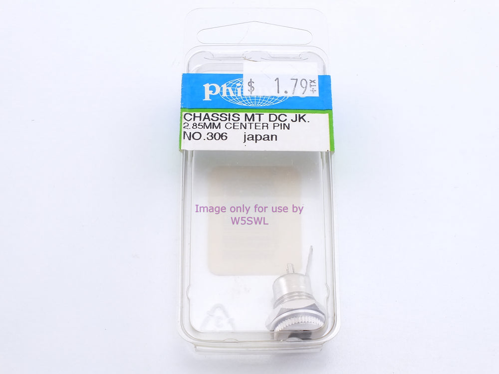 Philmore 306 Chassis Mount DC Jack 2.85MM Center Pin (bin31) - Dave's Hobby Shop by W5SWL