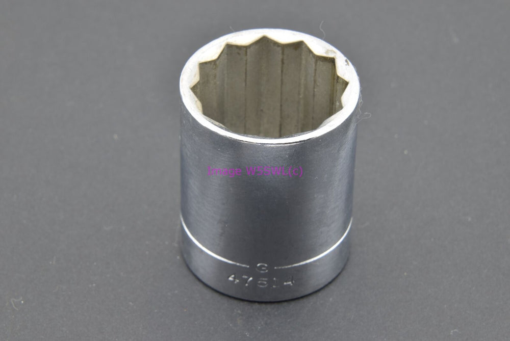 Craftsman 1" 12pt Shallow SAE 1/2 Drive Vintage Socket -G- (binT811) - Dave's Hobby Shop by W5SWL