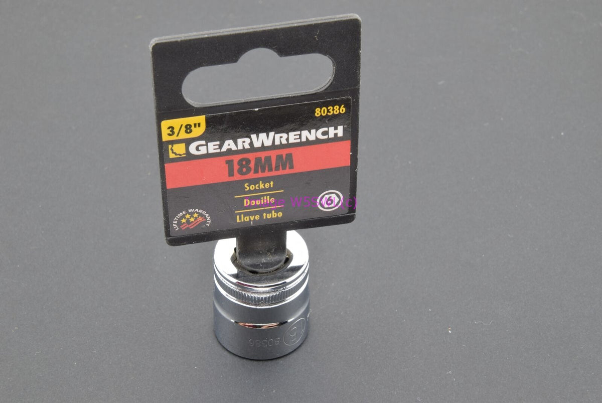 GearWrench 18mm 6pt Shallow Metric 3/8 Drive Socket 80386 (binT573) - Dave's Hobby Shop by W5SWL
