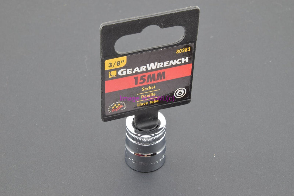 GearWrench 15mm 6pt Shallow Metric 3/8 Drive Socket 80383 (binT568) - Dave's Hobby Shop by W5SWL