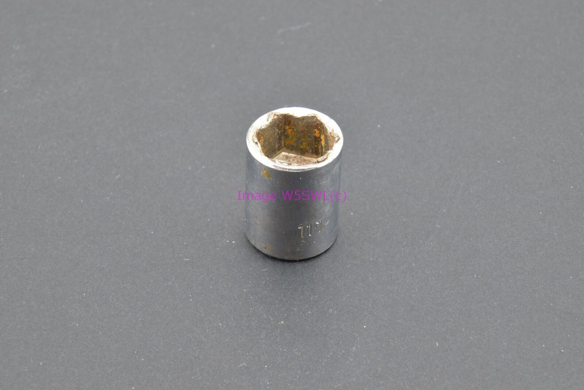 11mm 6pt Shallow Metric 1/4 Drive Socket (binT615) - Dave's Hobby Shop by W5SWL