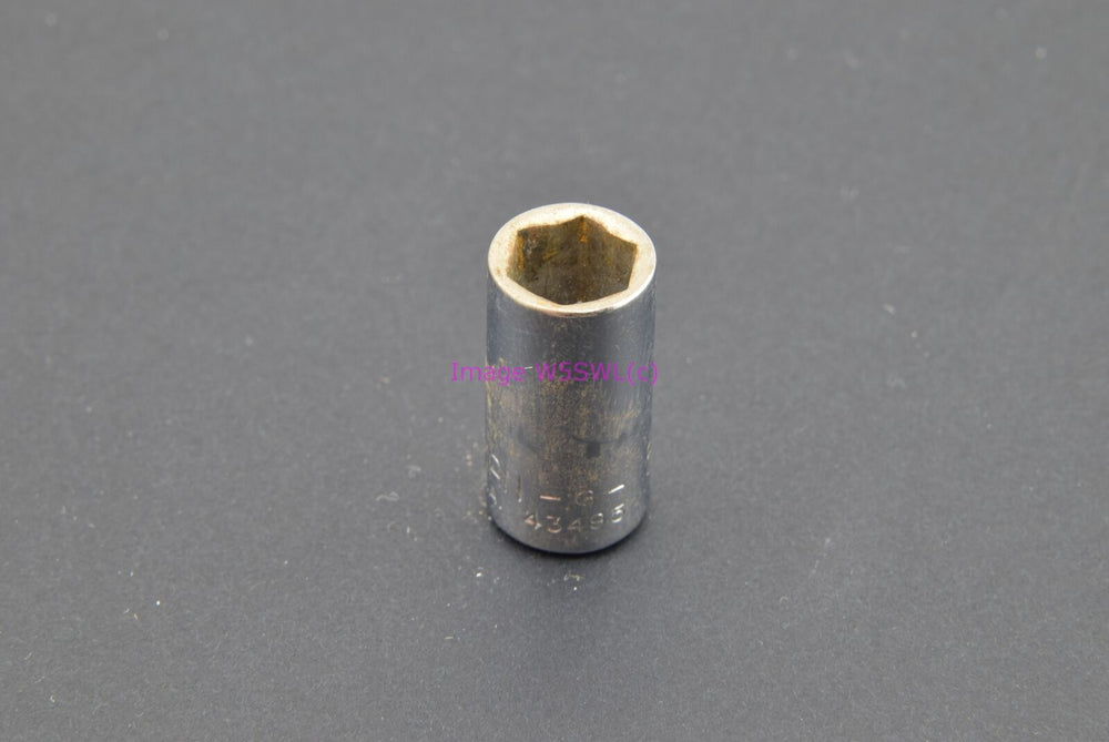 Craftsman 5/16 6pt Shallow 1/4 Drive Vintage Socket -G- (binT399) - Dave's Hobby Shop by W5SWL