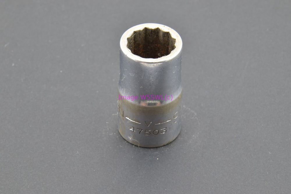 Craftsman 9/16 12pt Shallow SAE 1/2 Drive Vintage Socket -V- (binT449) - Dave's Hobby Shop by W5SWL