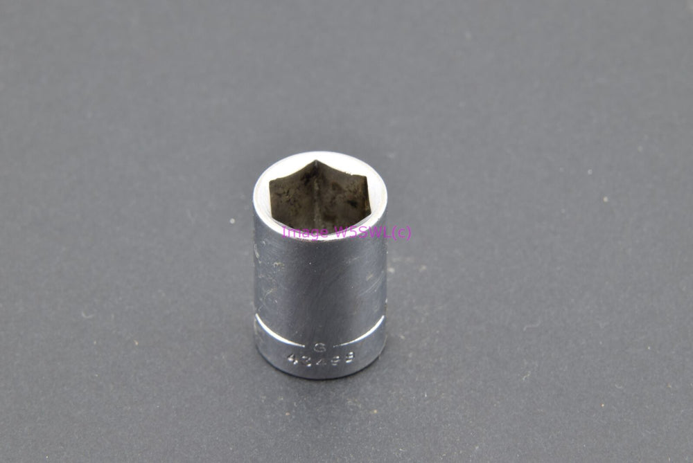 Craftsman 7/16 6pt Shallow SAE 1/4 Drive Vintage Socket -G- (binT825) - Dave's Hobby Shop by W5SWL