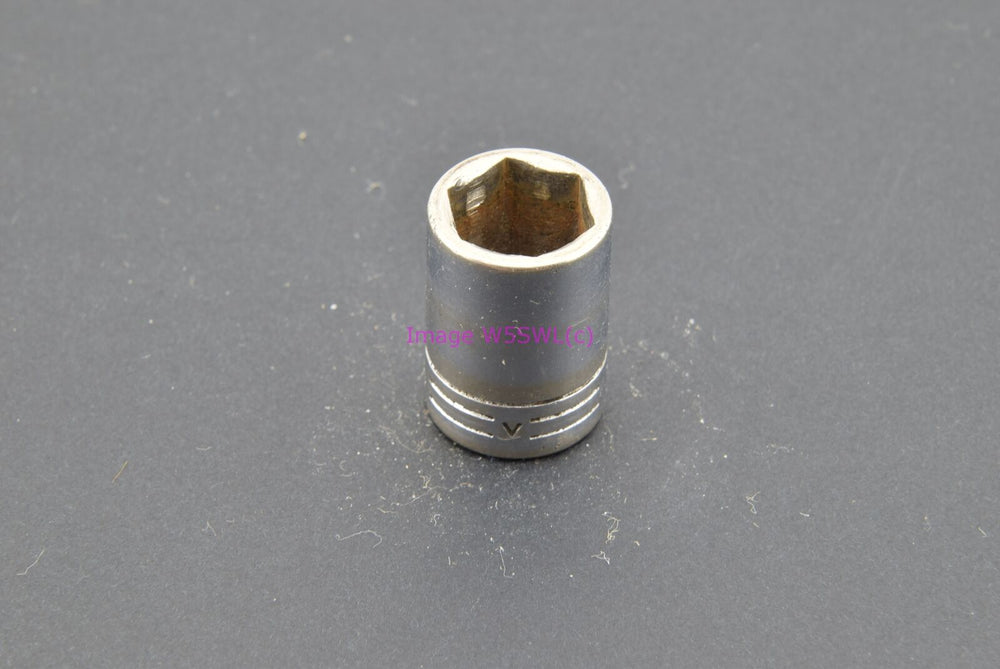 Craftsman 7/16 6pt Shallow SAE 3/8 Drive Vintage Socket =V= (binT469) - Dave's Hobby Shop by W5SWL
