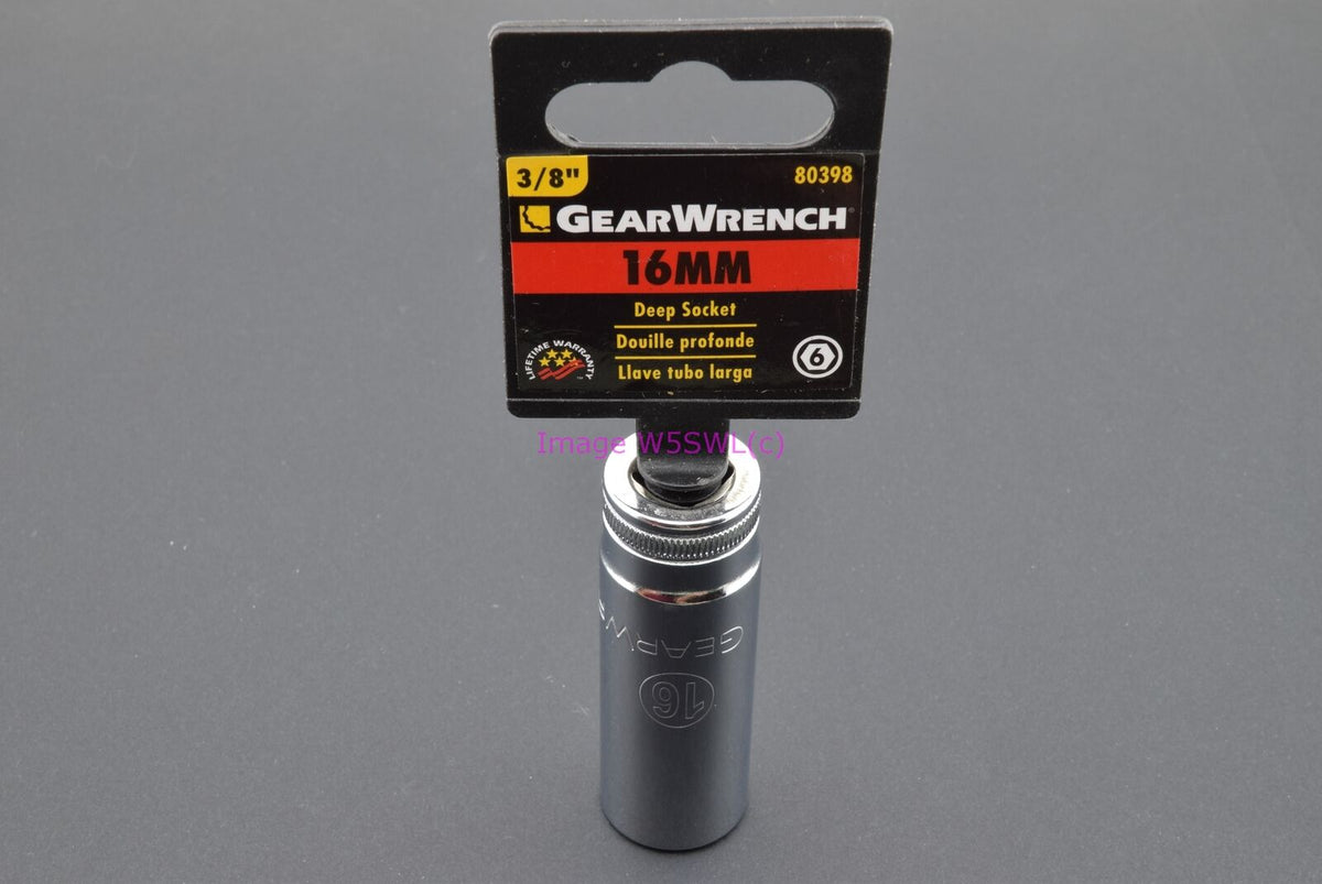 GearWrench 16mm 6pt Deep Metric 3/8 Drive Socket 80398 (binT586) - Dave's Hobby Shop by W5SWL