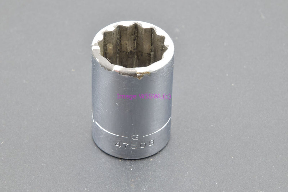 Craftsman 3/4 12pt Shallow SAE 1/2 Drive Vintage Socket -G- (binT779) - Dave's Hobby Shop by W5SWL