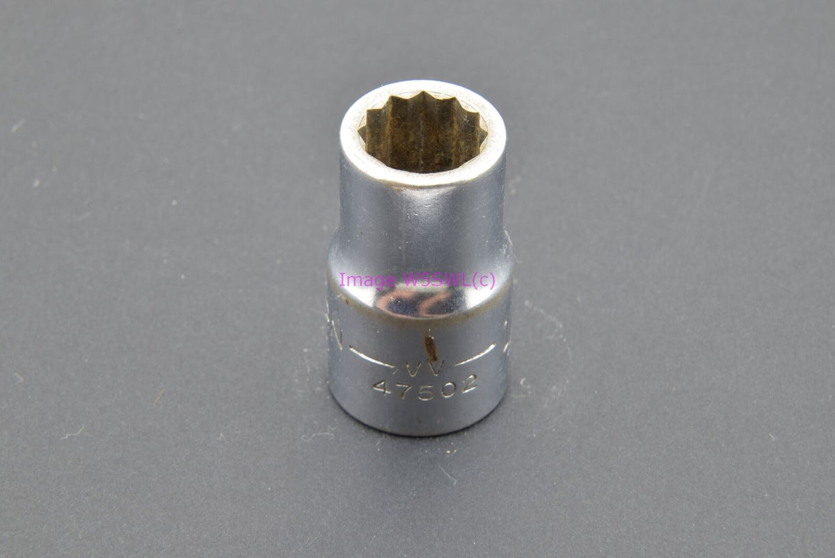 Craftsman 1/2 12pt Shallow SAE 1/2 Drive Vintage Socket -V V- (binT454) - Dave's Hobby Shop by W5SWL