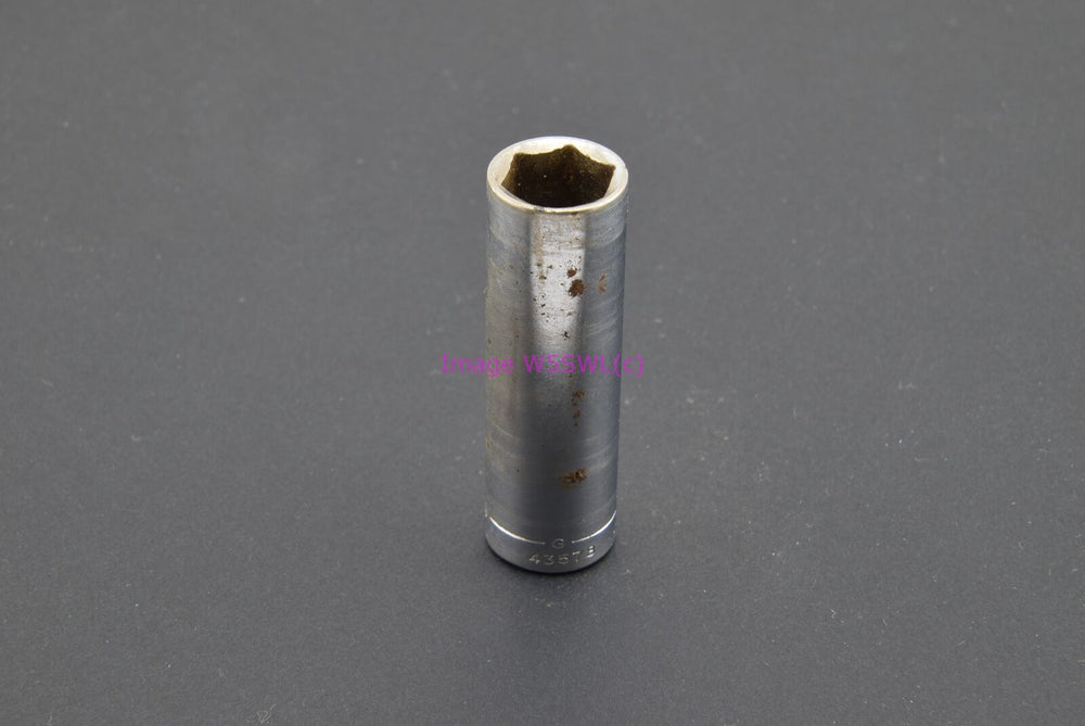 Craftsman 7/16 6pt Deep SAE 1/4 Drive Vintage Socket -G- (binT979) - Dave's Hobby Shop by W5SWL