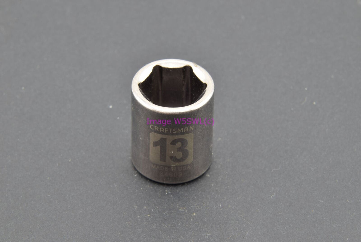 Craftsman 13mm 6pt Shallow Metric 1/4 Drive Vintage Socket (binT859) - Dave's Hobby Shop by W5SWL