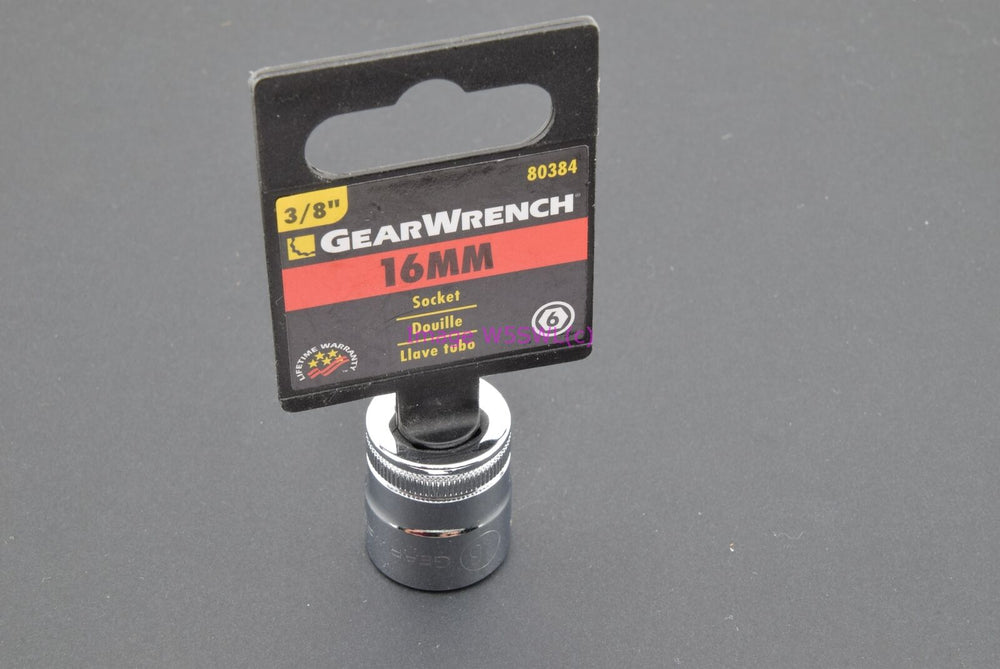 GearWrench 16mm 6pt Shallow Metric 3/8 Drive Socket 80384 (binT570) - Dave's Hobby Shop by W5SWL