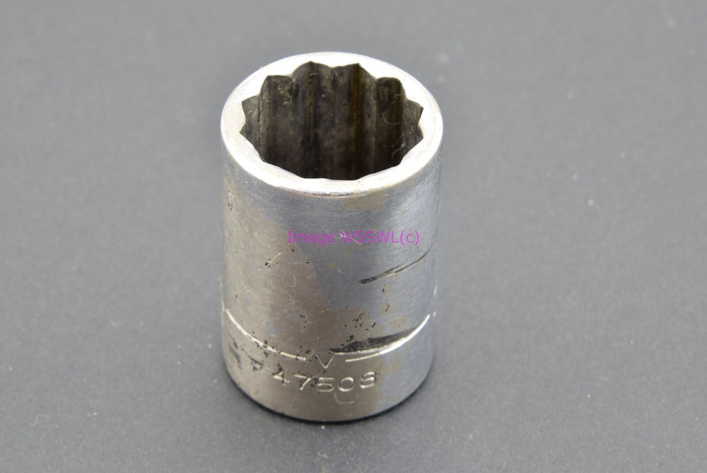 Craftsman 3/412pt Shallow SAE 1/2 Drive Vintage Socket -V- (binT793) - Dave's Hobby Shop by W5SWL