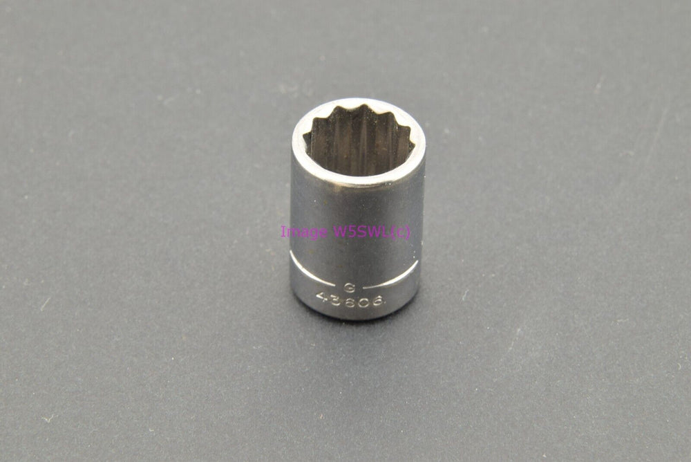Craftsman 7/16 12pt Shallow 1/4" Drive Vintage Socket G (binT287) - Dave's Hobby Shop by W5SWL