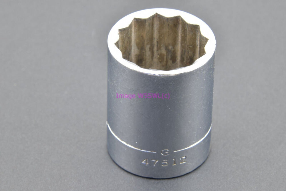 Craftsman 7/8 12pt 1/2"-Drive Shallow Vintage Socket G (binT225) - Dave's Hobby Shop by W5SWL