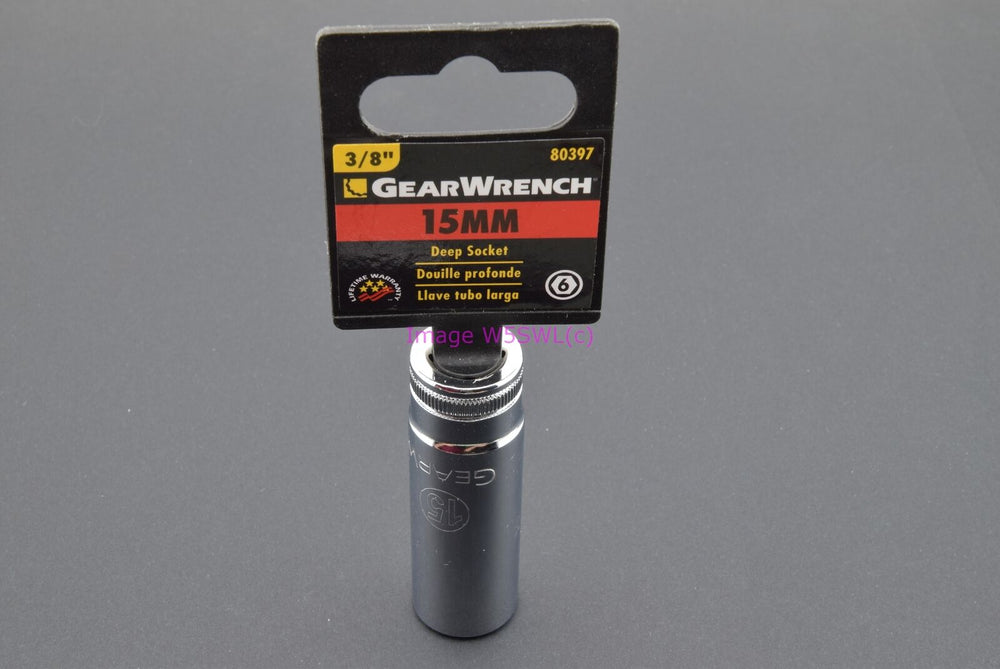 GearWrench 15mm 6pt Deep Metric 3/8 Drive Socket 80397 (binT583) - Dave's Hobby Shop by W5SWL