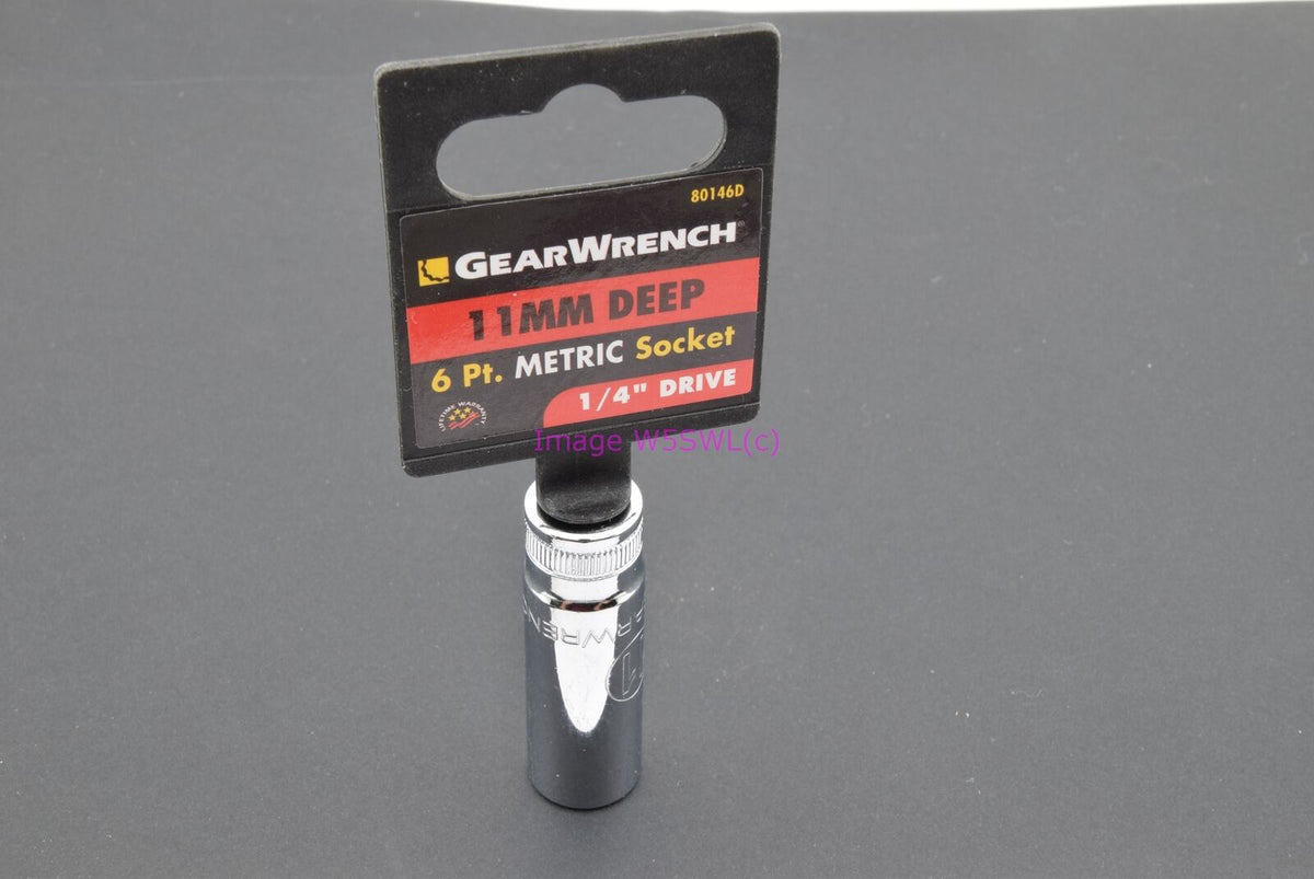 GearWrench 11mm 6pt Deep Metric 1/4 Drive Socket 80146D (binT579) - Dave's Hobby Shop by W5SWL