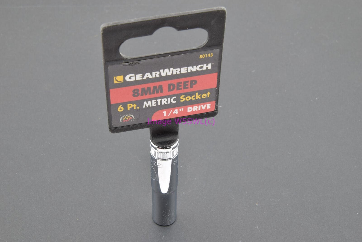 GearWrench 8mm 6pt Deep Metric 1/4 Drive Socket 80143 (binT578) - Dave's Hobby Shop by W5SWL