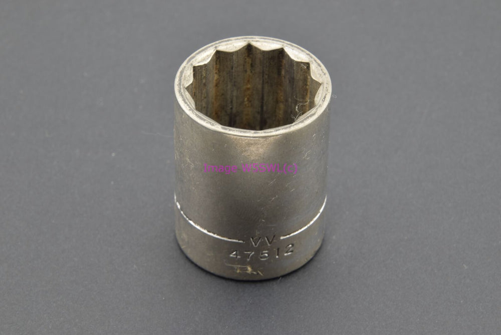 Craftsman 7/8 12pt Shallow SAE 1/2 Drive Vintage Socket -V V- (binT444) - Dave's Hobby Shop by W5SWL